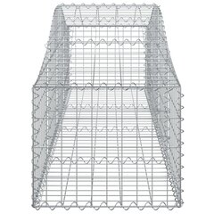 vidaXL kaarekujulised gabioonkorvid 14 tk, 200x50x40/60 cm, raud hind ja info | Aiad ja tarvikud | kaup24.ee