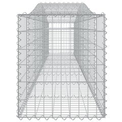 vidaXL kaarekujulised gabioonkorvid 3 tk, 400x50x60/80 cm, raud hind ja info | Aiad ja tarvikud | kaup24.ee
