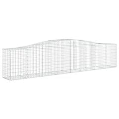 vidaXL kaarekujulised gabioonkorvid 4 tk, 400x50x80/100 cm, raud hind ja info | Aiad ja tarvikud | kaup24.ee