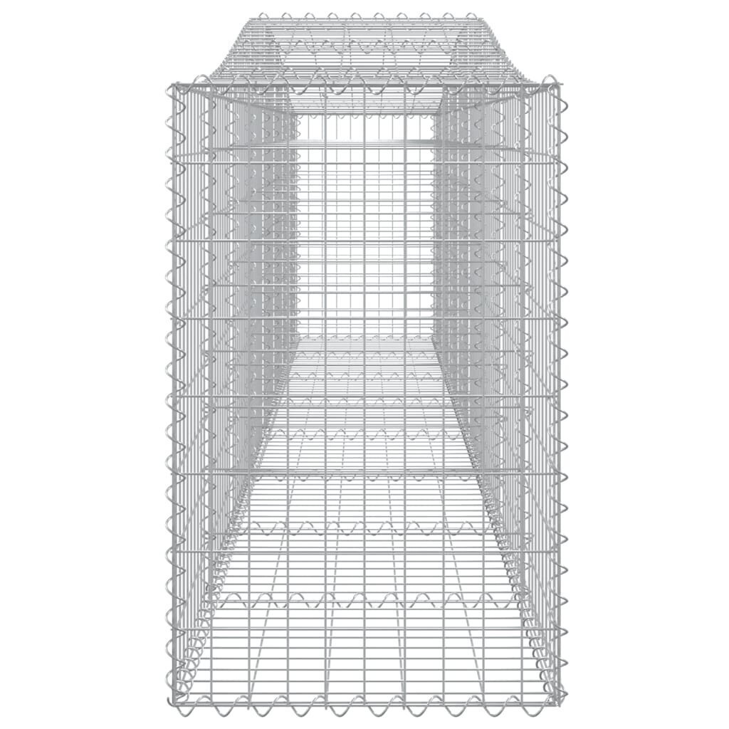 vidaXL kaarekujulised gabioonkorvid 2 tk, 400x50x80/100 cm, raud цена и информация | Aiad ja tarvikud | kaup24.ee