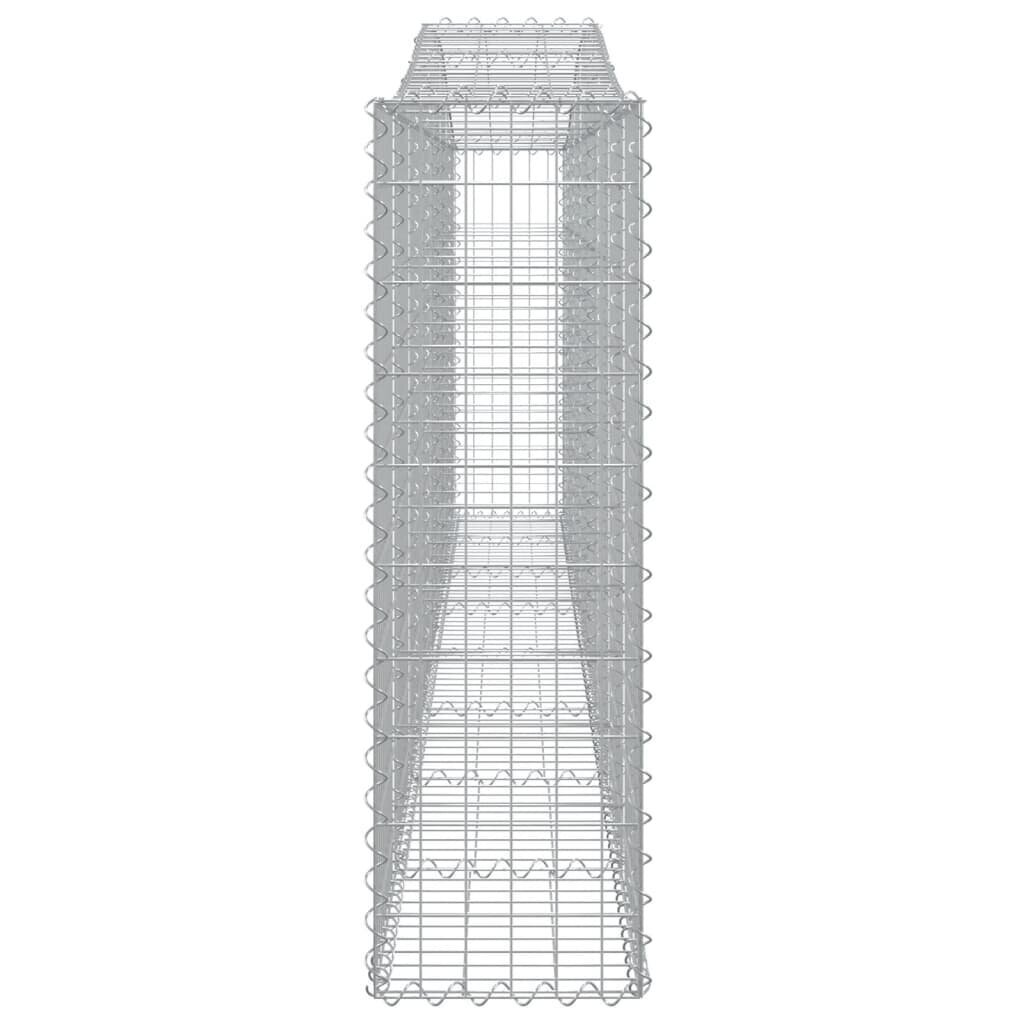 vidaXL kaarekujulised gabioonkorvid 8 tk, 400x30x100/120 cm, raud hind ja info | Aiad ja tarvikud | kaup24.ee