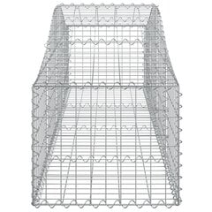 vidaXL kaarekujulised gabioonkorvid 5 tk, 200x50x40/60 cm, raud цена и информация | Заборы и принадлежности к ним | kaup24.ee