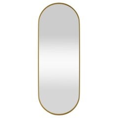 vidaXL seinapeegel, kuldne, 15 x 40 cm, ovaalne цена и информация | Подвесные зеркала | kaup24.ee
