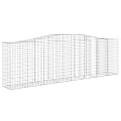 vidaXL kaarekujulised gabioonkorvid 7 tk, 400x50x120/140 cm, raud hind ja info | Aiad ja tarvikud | kaup24.ee