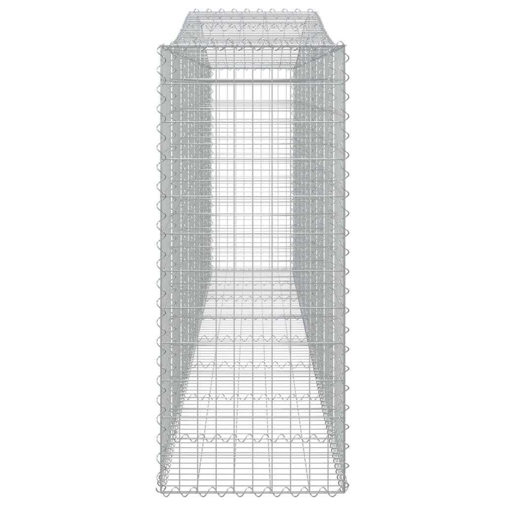 vidaXL kaarekujulised gabioonkorvid 15 tk, 400x50x120/140 cm, raud цена и информация | Aiad ja tarvikud | kaup24.ee