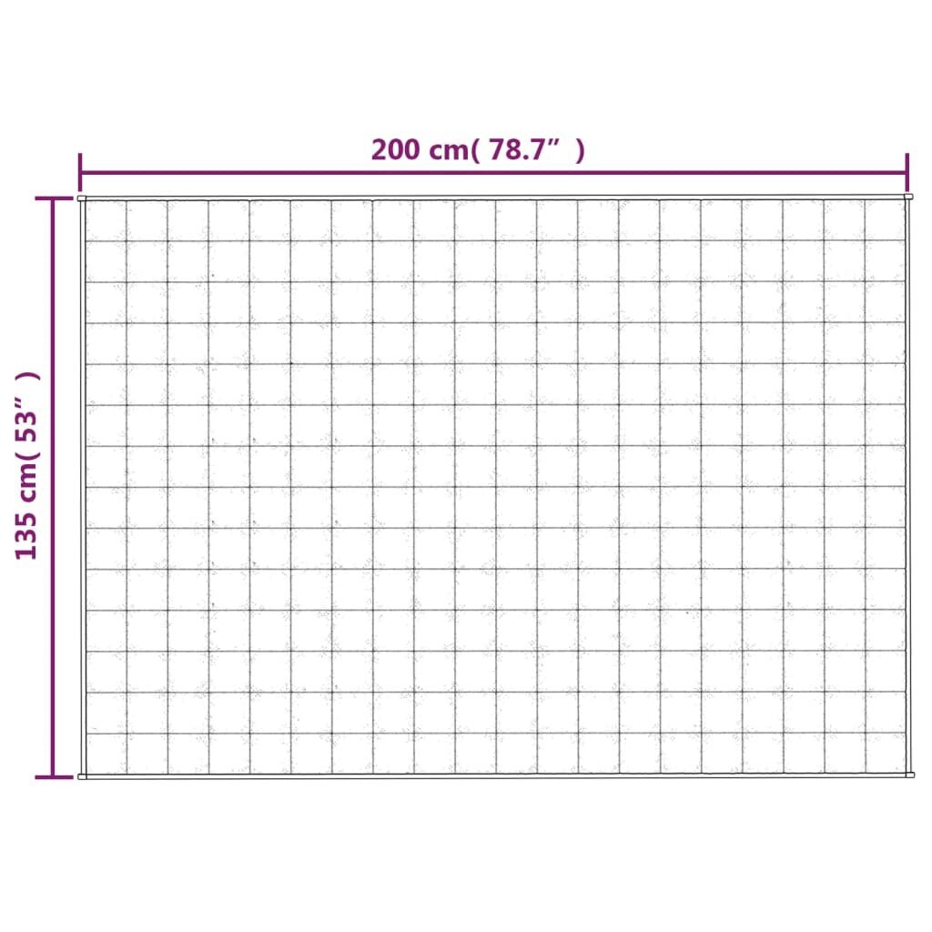 vidaXL raskustekk sinine 135x200 cm 10 kg kangas hind ja info | Tekid | kaup24.ee