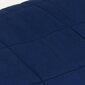 vidaXL raskustekk sinine 137x200 cm 10 kg kangas hind ja info | Tekid | kaup24.ee