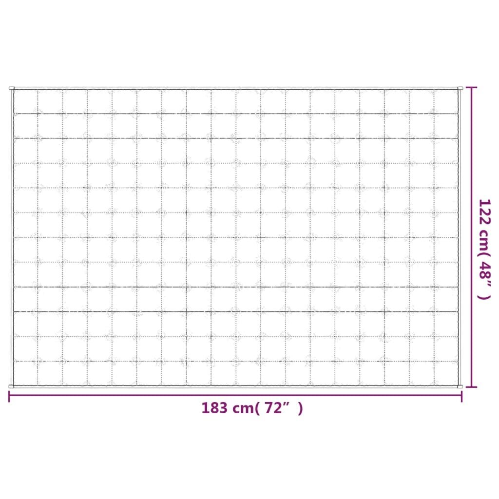 vidaXL raskustekk kreemjas 122x183 cm 5 kg kangas hind ja info | Tekid | kaup24.ee