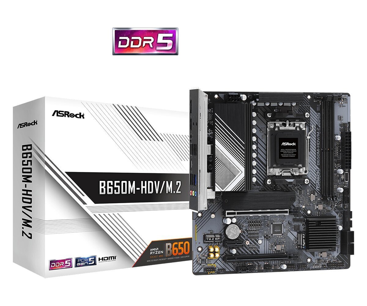 ASRock B650M-HDV/M.2 hind ja info | Emaplaadid | kaup24.ee