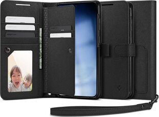 Spigen Wallet S Plus, must hind ja info | Telefoni kaaned, ümbrised | kaup24.ee