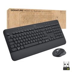 Клавиатура, мышь Logitech MK650 цена и информация | Клавиатура с игровой мышью 3GO COMBODRILEW2 USB ES | kaup24.ee