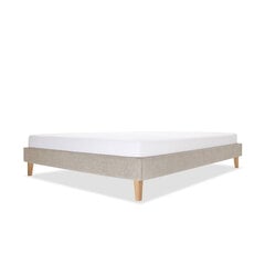 Polsterdatud voodi Flat, 160x200, beež цена и информация | Кровати | kaup24.ee