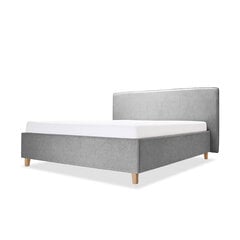Кровать с обивкой с ящиком для хранения Slim, 180x200, светло-серый цена и информация | Кровати | kaup24.ee