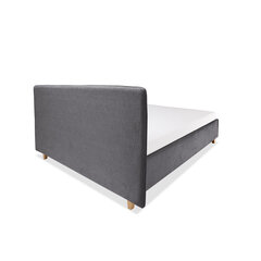 Кровать с обивкой с ящиком для хранения Slim, 200x200, серый цена и информация | Кровати | kaup24.ee