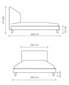 Polsterdatud voodi Slim, 200x200, helehall hind ja info | Voodid | kaup24.ee