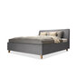 Polsterdatud voodi koos panipaigaga Con, 180x200, hall hind ja info | Voodid | kaup24.ee