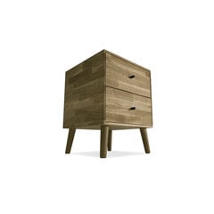 Tammepuidust laud Cube No. 2, Rustic, must käepide hind ja info | Öökapid | kaup24.ee