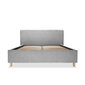 Sahtliga, polsterdatud voodi Slim, 180x200, helehall hind ja info | Voodid | kaup24.ee