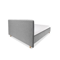 Кровать с обивкой с ящиком для хранения Slim, 160x200, светло-серый цена и информация | Кровати | kaup24.ee
