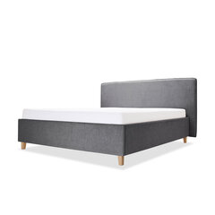 Кровать с обивкой с ящиком для хранения Slim, 180x200, серый цена и информация | Кровати | kaup24.ee