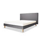 Polsterdatud voodi Slim, 160x200, hall hind ja info | Voodid | kaup24.ee