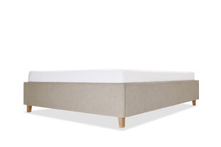 Кровать с обивкой с ящиком для хранения Flat, 180x200, бежевый цена и информация | Кровати | kaup24.ee