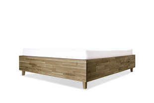 Дубовая кровать с ящиком для хранения Flat, 200x200, Rustic цена и информация | Кровати | kaup24.ee