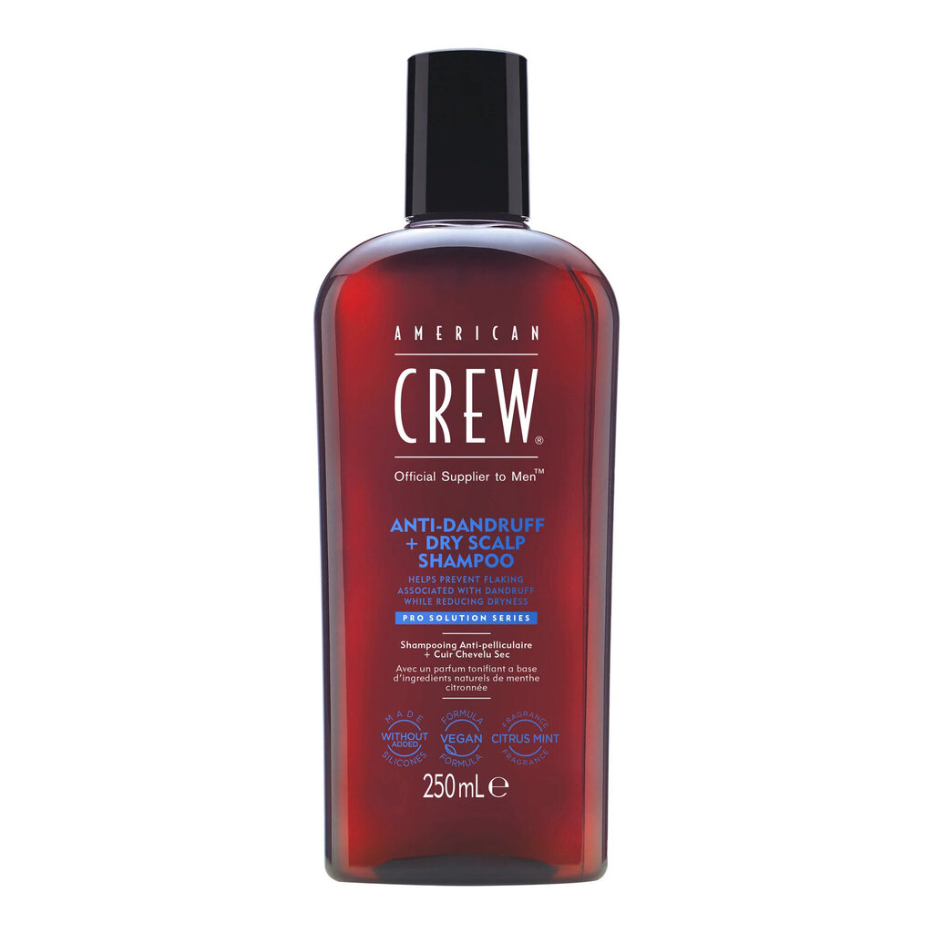 Šampoon American Crew Anti-Dandruff + Dry Scalp Shampoo, 250 ml hind ja info | Šampoonid | kaup24.ee