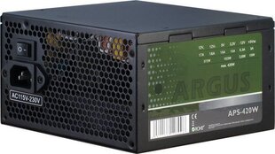 Inter-Tech Argus 420W (APS-420W) цена и информация | Материнские платы (PSU) | kaup24.ee