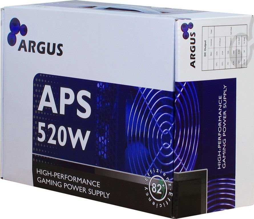 Inter-Tech Argus APS-520W (88882117) hind ja info | Toiteplokid (PSU) | kaup24.ee