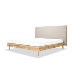 Дубовая кровать Slim, 180x200, бежевый цена и информация | Кровати | kaup24.ee