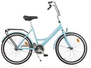 Jalgratas Baana Suokki 24", 1-käiguline, sinine цена и информация | Велосипеды | kaup24.ee