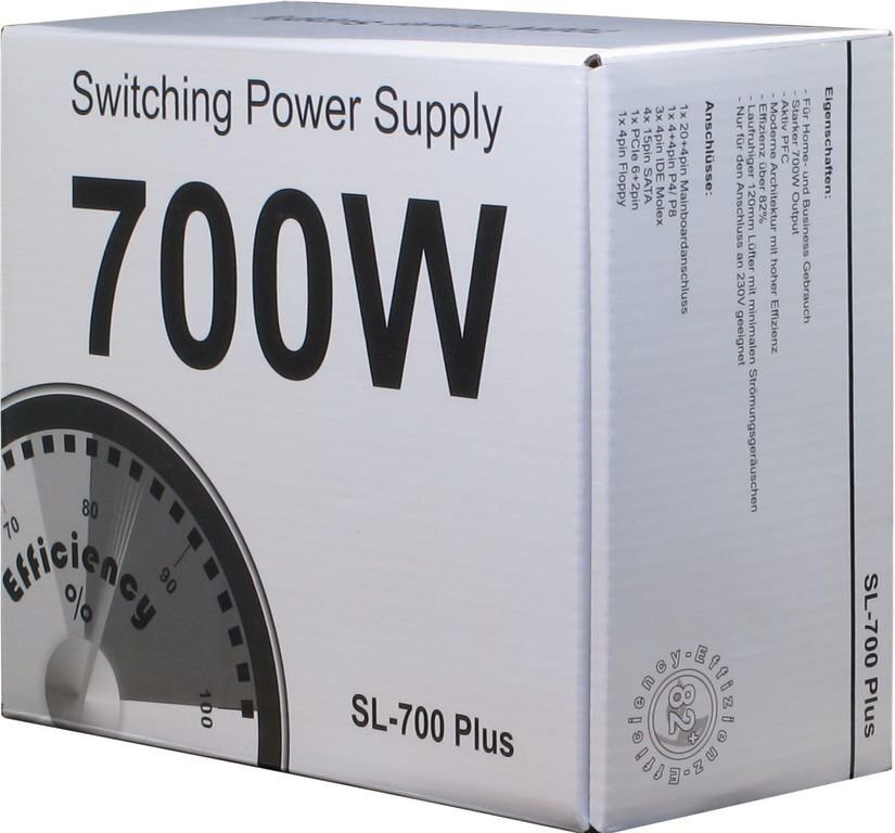 Inter-Tech SL-700 Plus 700W (88882141) hind ja info | Toiteplokid (PSU) | kaup24.ee