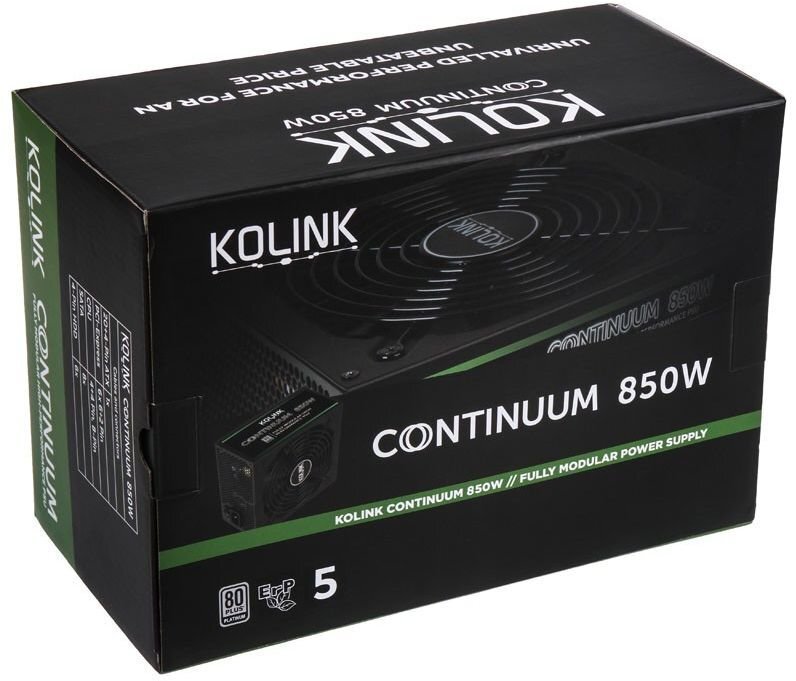 Kolink Continuum 850W цена и информация | Toiteplokid (PSU) | kaup24.ee