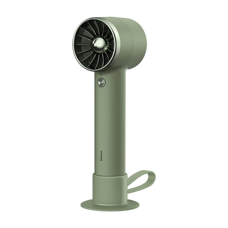 Baseus Flyer Turbine kaasaskantav käsiventilaator + USB-C kaabel (roheline) hind ja info | Ventilaatorid | kaup24.ee