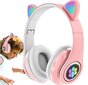 Laste Bluetooth kõrvaklapid LED valgustusega цена и информация | Kõrvaklapid | kaup24.ee