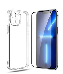 Комплект SoundBerry Crystal Hard Case 5D Glass, для Apple iPhone 13 цена и информация | Чехлы для телефонов | kaup24.ee