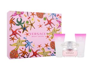 Набор Versace Bright Crystal: туалетная вода, 50 мл + лосьон для тела, 50 мл + гель для душа, 50 мл цена и информация | Женские духи | kaup24.ee