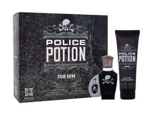 Набор Police Potion For Him: парфюмированная вода, 30 мл + шампунь, 100 мл цена и информация | Мужские духи | kaup24.ee