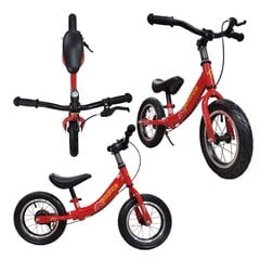 Балансировочный велосипед Aoli, красный цена и информация | Детский трехколесный велосипед - коляска с удобной ручкой управления для родителей Riff F95941 2в1, фиолетовый | kaup24.ee