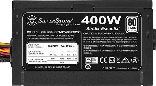 SilverStone Strider 400W (SST-ST40F-ES230) цена и информация | Toiteplokid (PSU) | kaup24.ee