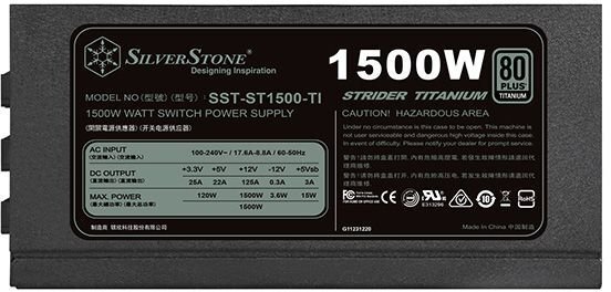 SilverStone Strider Titanium 1500W (SST-ST1500-TI) hind ja info | Toiteplokid (PSU) | kaup24.ee