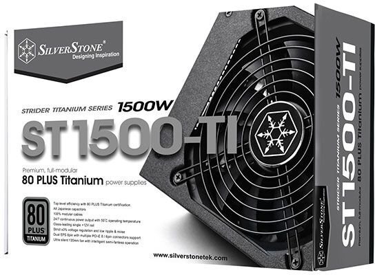 SilverStone Strider Titanium 1500W (SST-ST1500-TI) hind ja info | Toiteplokid (PSU) | kaup24.ee