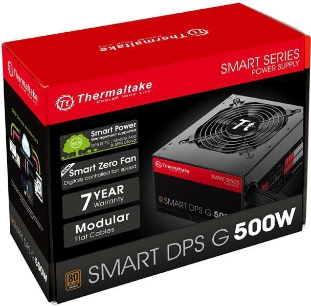 Thermaltake Smart DPS G 500W (PS-SPG-0500DPCBEU-B) hind ja info | Toiteplokid (PSU) | kaup24.ee