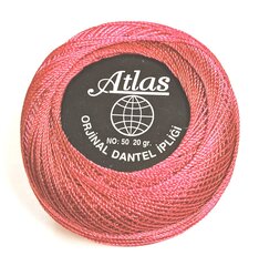 Нитки для вязания Atlas, цвет бордовый 0013A цена и информация | Принадлежности для вязания | kaup24.ee