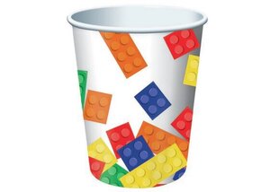 Бумажные стаканчики с блоками, 266 мл, 8 шт. цена и информация | Праздничная одноразовая посуда | kaup24.ee