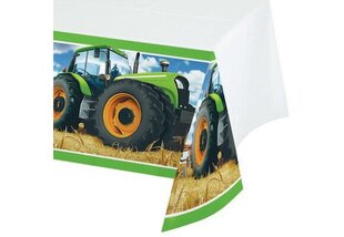 Traktoriga plastikust laudlina (137x259 cm) hind ja info | Ühekordsed nõud | kaup24.ee