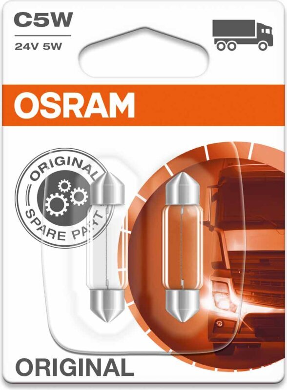 Autopirn Osram OS6423-02B 5 W Kaubik 24 V C5W цена и информация | Autopirnid | kaup24.ee