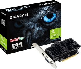 Gigabyte GeForce GT 710 2GB GDDR5 (64 bit), DVI-I, HDMI, BOX (GV-N710D5SL-2GL 1.0) цена и информация | Видеокарты | kaup24.ee