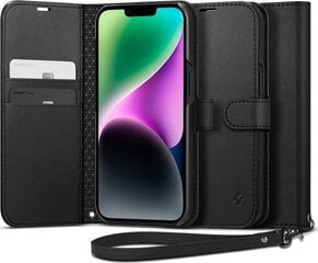 Spigen Black Wallet S, must цена и информация | Чехлы для телефонов | kaup24.ee